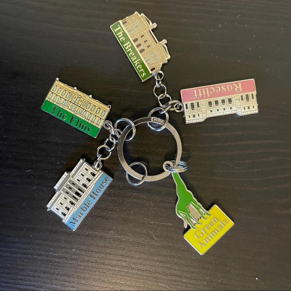 Newport Mansions Keychain Charms